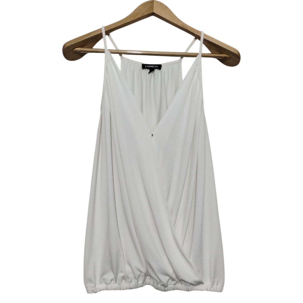 Express Women's L Sleeveless Wrap Top Blouses